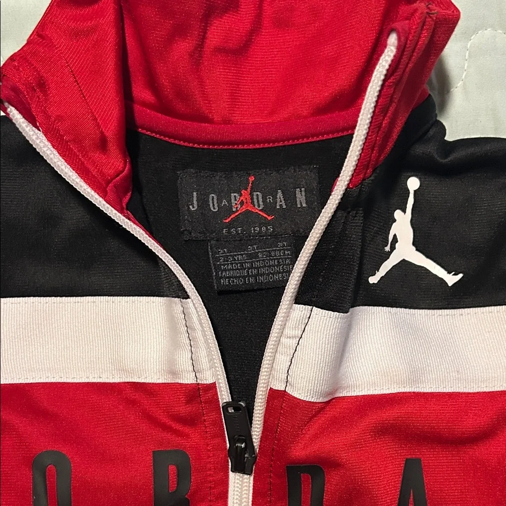 EUC Jordan Kids' Black and Red Jackets Set - Size 3T & 2T